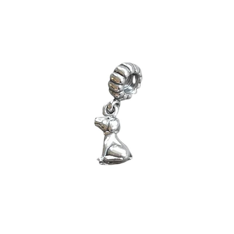 Pandora 12 Zodiac Dog Shape Pendant Charm 925 Silver Pendant Women s Silver 791095