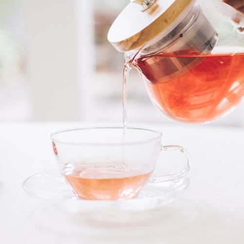 HARIO Heat-Resistant Teacup & Saucer, 230ml, Microwave and Dishwasher Safe, Made in Japan, TCSN-1T