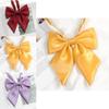 Pink Feather Jk Solid Color Collar Bow Tie For Japanese School Uniforms Women