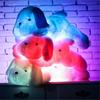 Kawaii Yaratıcı Gece Lambası LED Sevimli Köpek Peluş Oyuncak ve Peluş Oyuncaklar Bebek Çocuklar Çocuk Arkadaş İçin En İyi Doğum Günü Noel Hediyesi