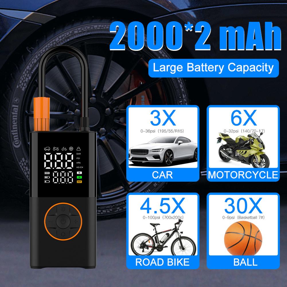 Wireless Air Pump 150psi Portable Electric Tire Inflator for Car Bicycle Motorcycle Air Compressor Injector Bike Accessories