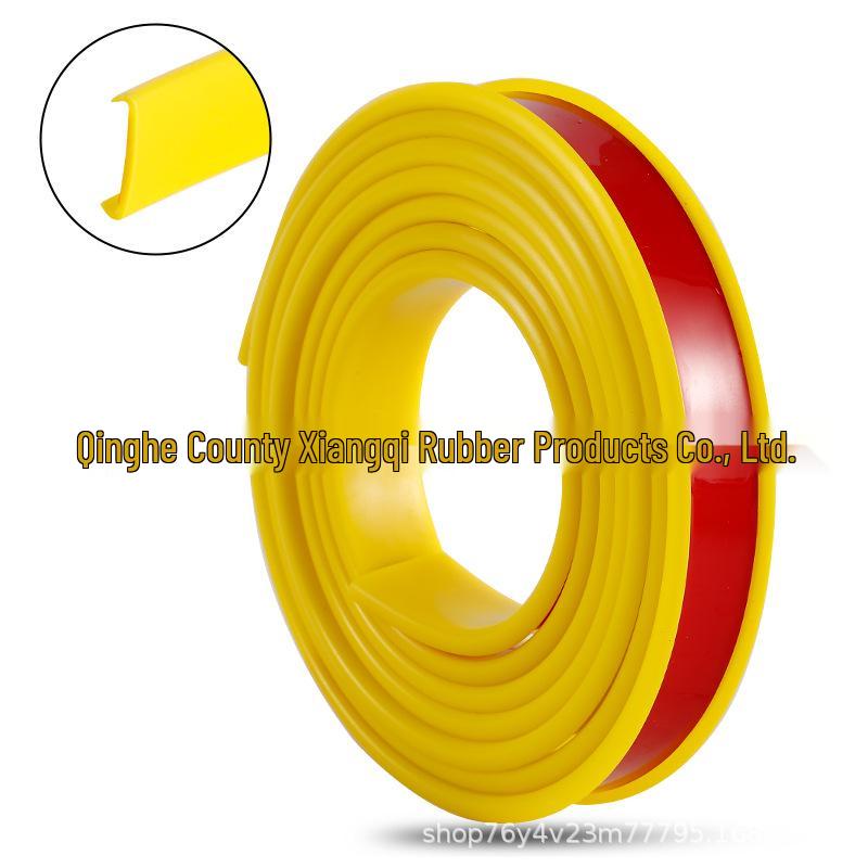 U-Shaped TPE Wood Cabinet Edge Banding Strip - Self-Adhesive Soft Seal for Furniture