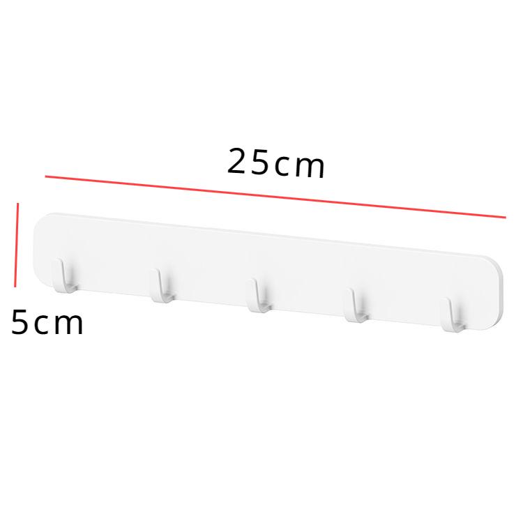 Perforation-free Wall Mount 5 Hook Hook Behind Door Strong Adhesive Kitchen Hook Bathroom Wall Hanger Coat Hook