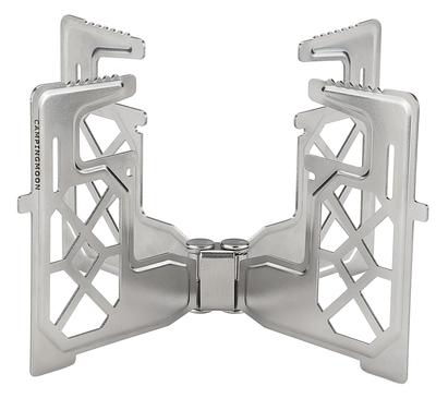 CAMPING MOON Alcohol Burner Multi-Cross Trivet, Stainless Steel Cross Trivet for Alcohol Burners, Compact, AS-ST