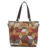 Bag large-capacity women's handbag to work commuter women's oblique span bag women's versatile contrasting color shoulder bag advanced sense