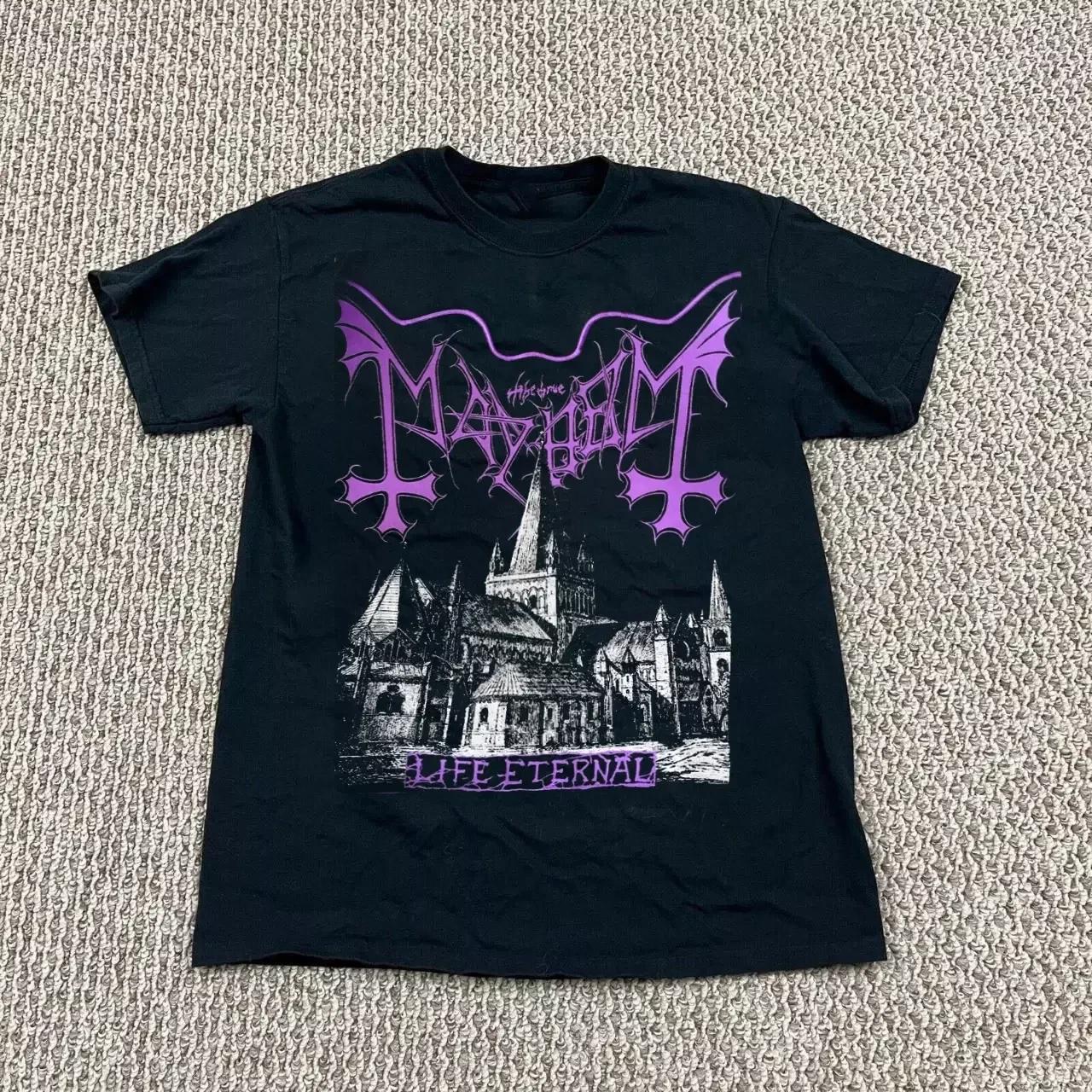 Vintage Mayhem Band BandLife 100% Cotton T-shirt Mens Tees Top T-Shirt Tee Top Unisex 2F973 L