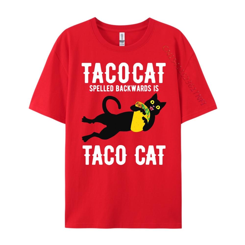 Taco Tuesday Black Cat Spelled Backwards Tacocat Christian Tshirt Men Winter Clothes 4TH of July Classic S