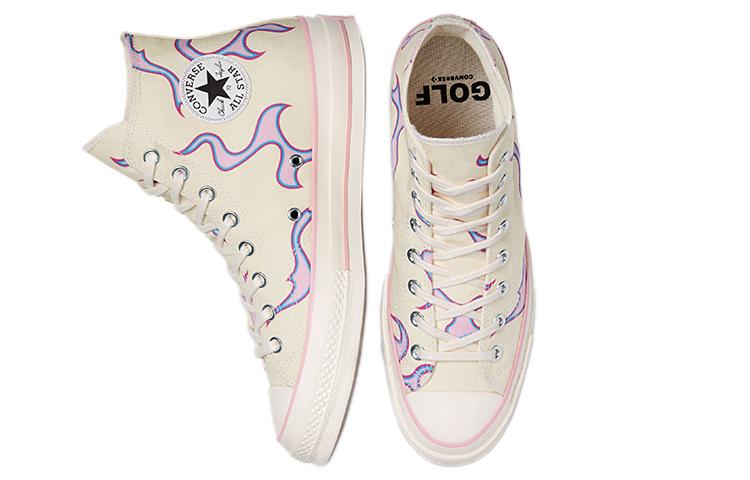 Converse X Golf Le Fleur Chuck 70 Hi "Pink Flames" Sneakers 172398C