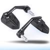 7/8Inch Motorcycle Handlebar End Mirror Inverted Rearview Mirror Universal Replacement 360 Degree Rotating Side Mirror