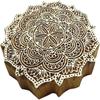 Hand Carved Floral Pattern Textile Wood Stamp Printing Blocks Wooden Block