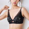 Ladies Sexy Soft Underwire Underwear French Lace Ultra-thin Bra