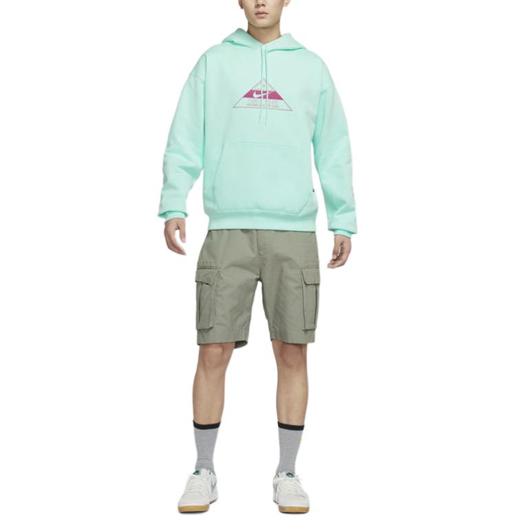 Nike Sweatshirts Unisex Mint Green Hooded Moderate Regular DR1039-379