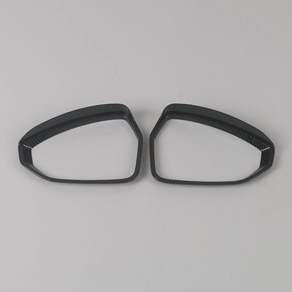 Applicable21Extremely KryptonZEEKR 001Rear View Mirror Cover Carbon Fiber Pattern Rearview Mirror Cover Bright Black Rain Eyebrow Stencil