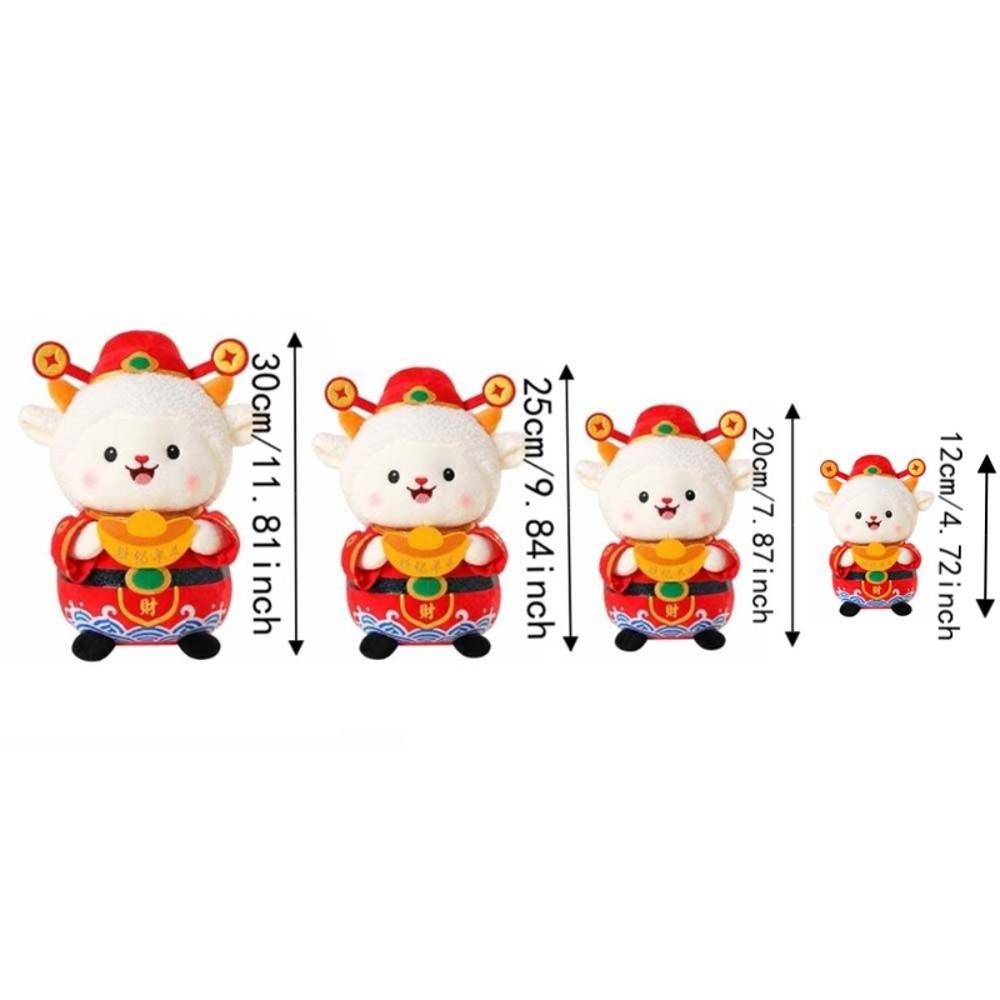 Soft Zodiac Mascot Doll Festive Fortune Lamb Toy Wealth Sheep Plush Business Events