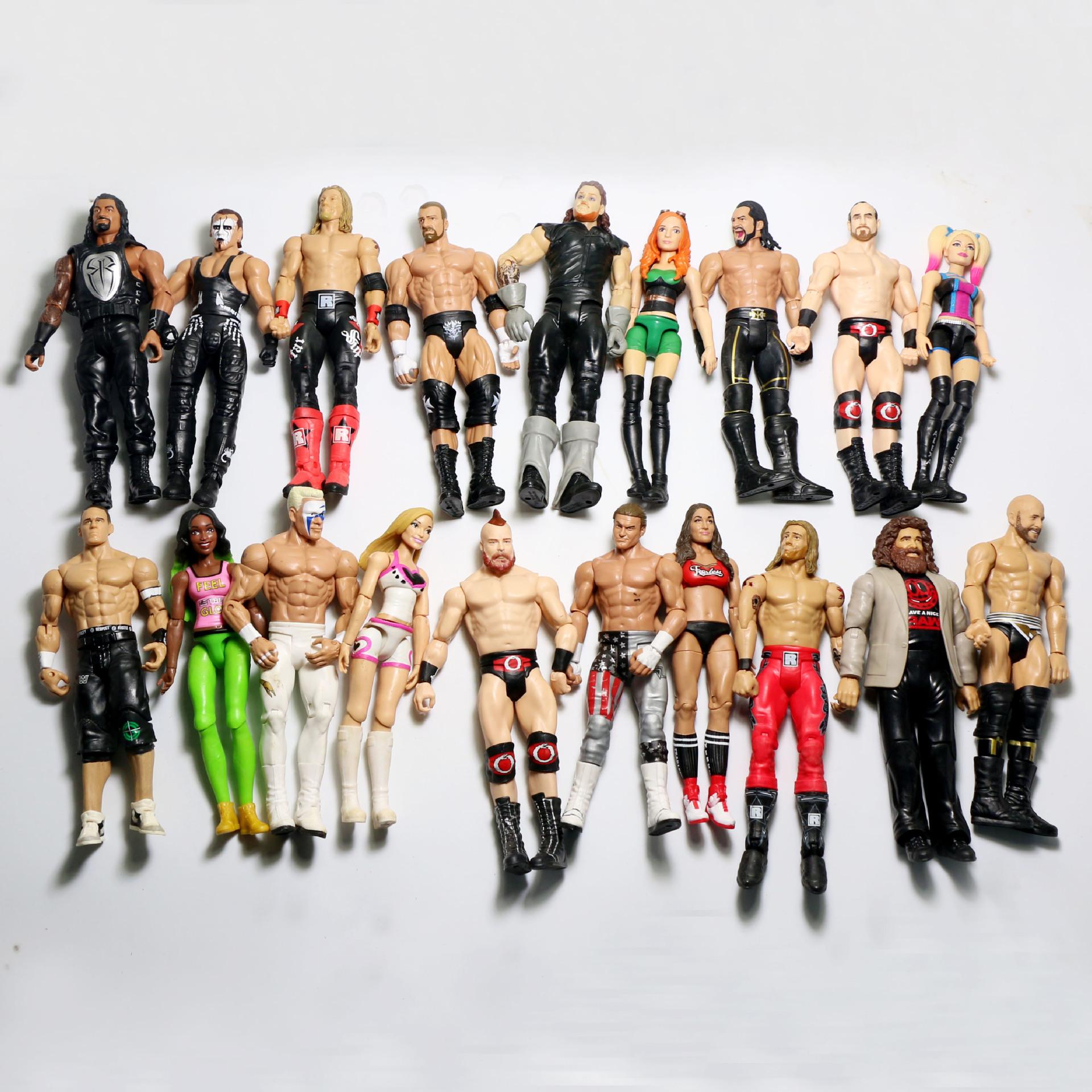 New Arrival 16-18cm Classic Wrestling Gladiators Action Figure Toys Multiple Styles Wrestler Man Woman 5 0