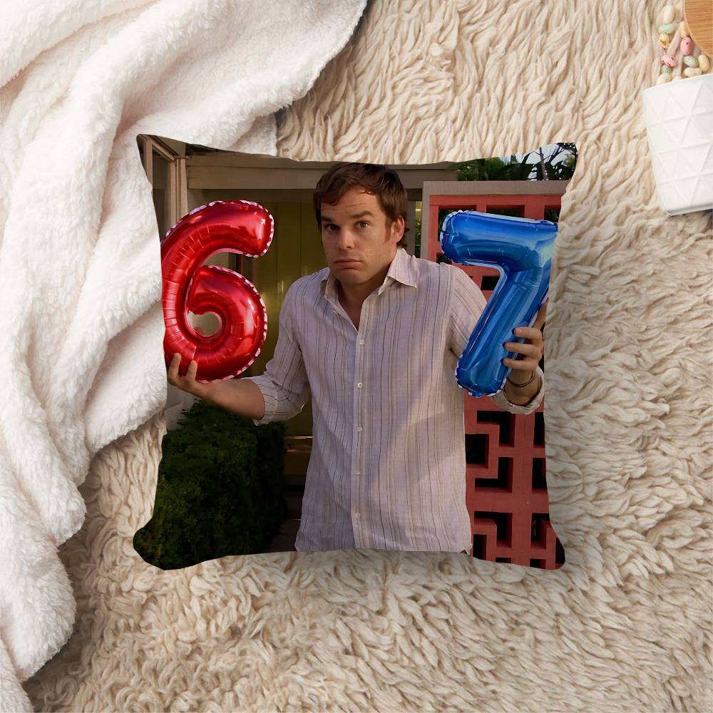 TV D-Dexter Pillowcase toon Gift Cushion Cover Bedroom Home Sofa Chair Seat Decor pillow case