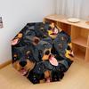 1 PC Automatic Folding Umbrella - Rottweiler Pattern, Portable & Foldable Design with 8 Ribs, Christmas Birthday Gifts