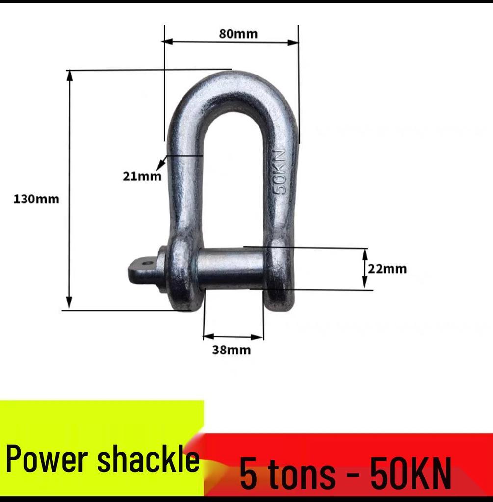 Enhanced U- and D-shaped magnetic lifting shackle with suction cup, high-strength, large opening, and designed for opposite sex applications.