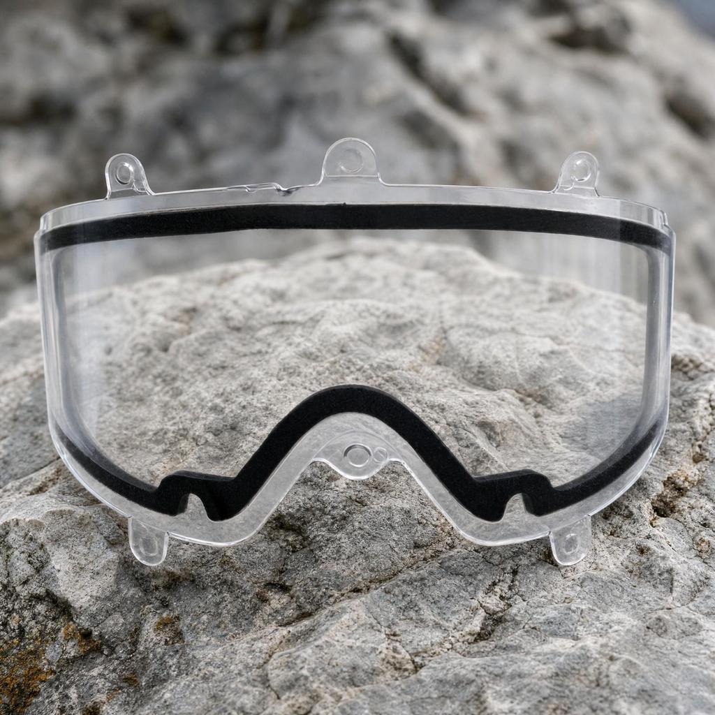 Curved Downhill Eyewear Replacement Lens Easy to Replace Ski