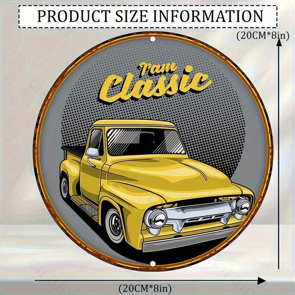 

Vintage Aluminum Wall Art UV Printed Metal Decor 8x8 Inches TYA4203-20X20CM різнокольоровий