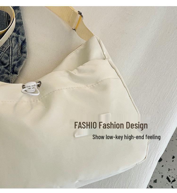 Trendy Solid Color Dumpling Crossbody Bag for Girls - Versatile and Stylish Casual Accessory