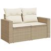 VidaXL Salon de Jardin avec Coussins 12 pcs, Canapés de Terrasse, Ensemble de Meubles de Patio, Mobilier d'Extérieur, Beige 3256513