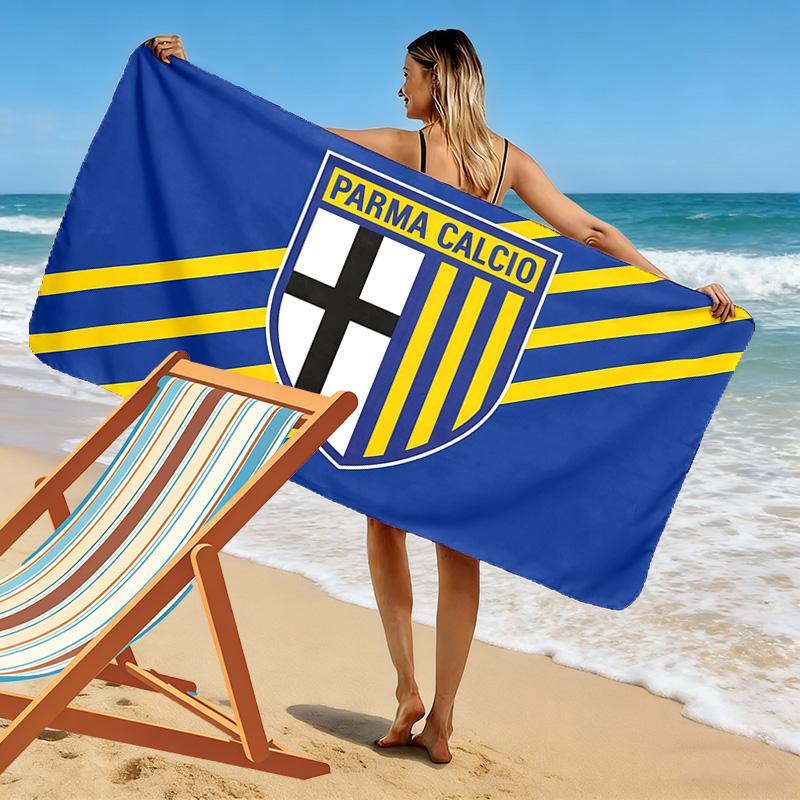 Parma Calcio Print Beach Towel, Large Soft Quick Dry Towel for Beach Camping Swimming