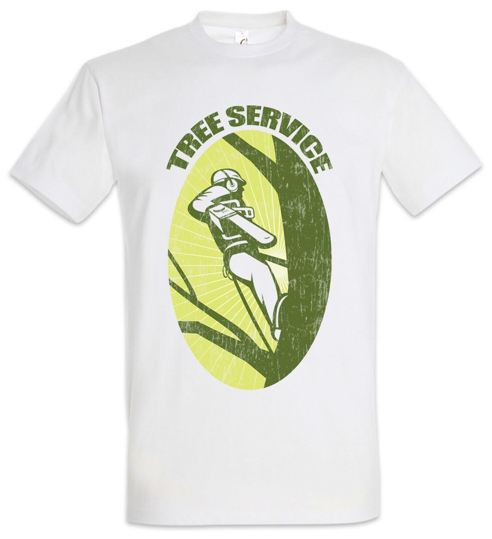 Tree Service II T-Shirt Lumberjack Woodcutter Woodsman Woodmann Cutter- M