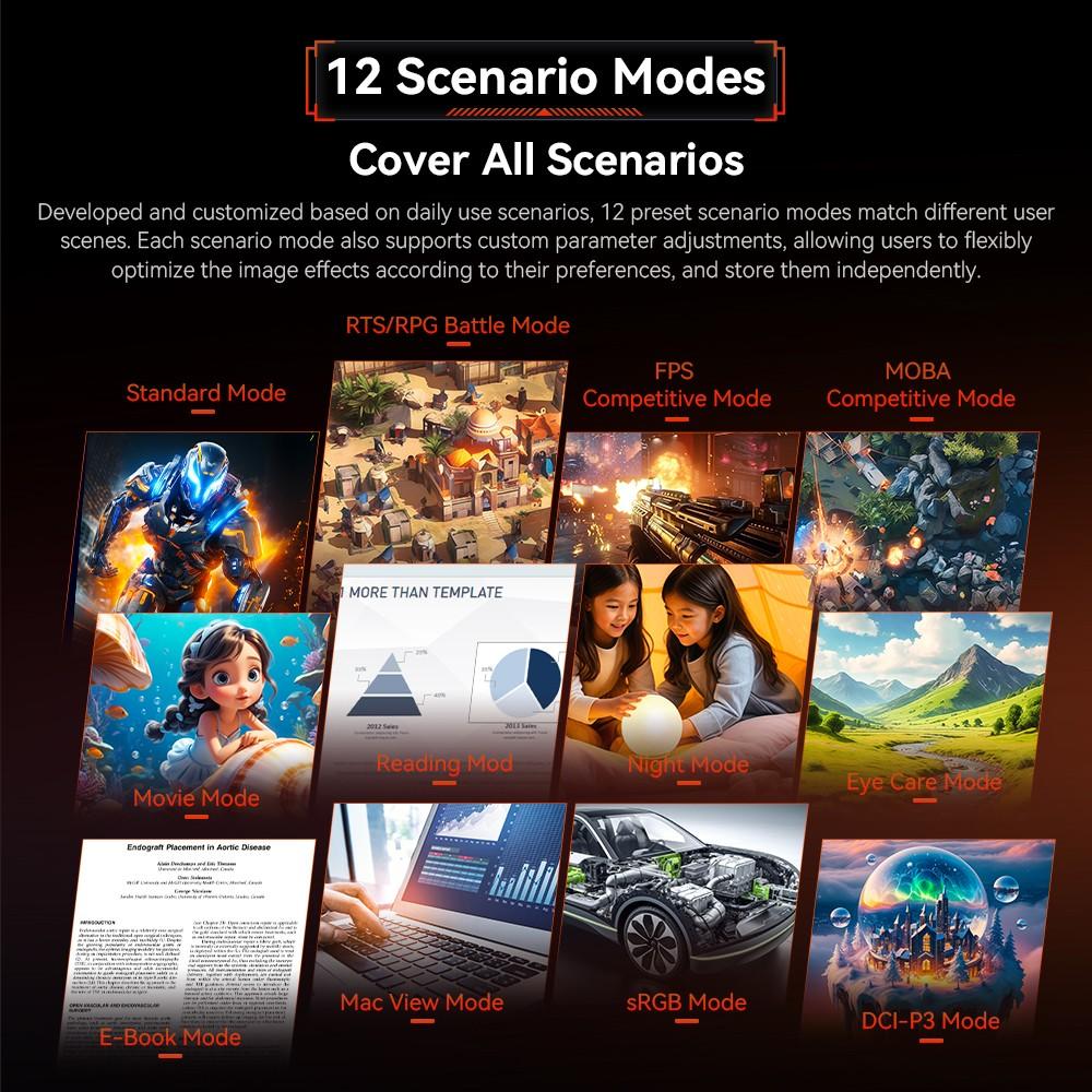 TITAN ARMY P2510S PLUS Platt 16:9 Snabba IPS QHD 240Hz Spelskärmar