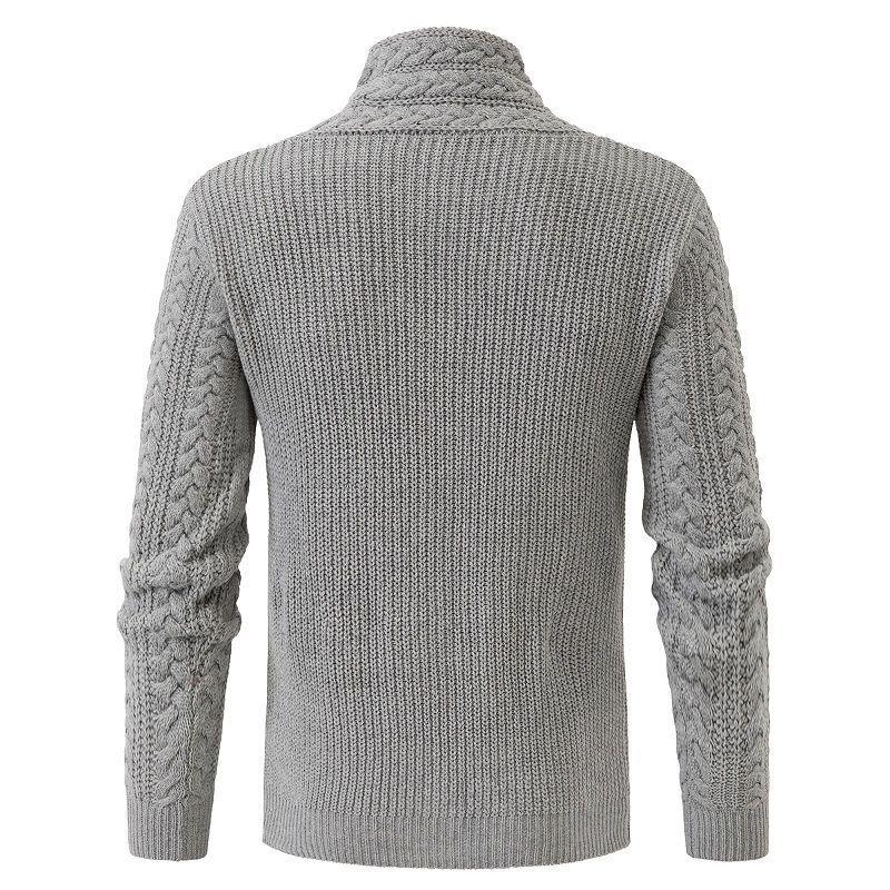 New Autumn And Winter Thick Warm Sweater Slim Fit Men'S Sweater Men'S Multi-Color Pullover Knitted Sweater
