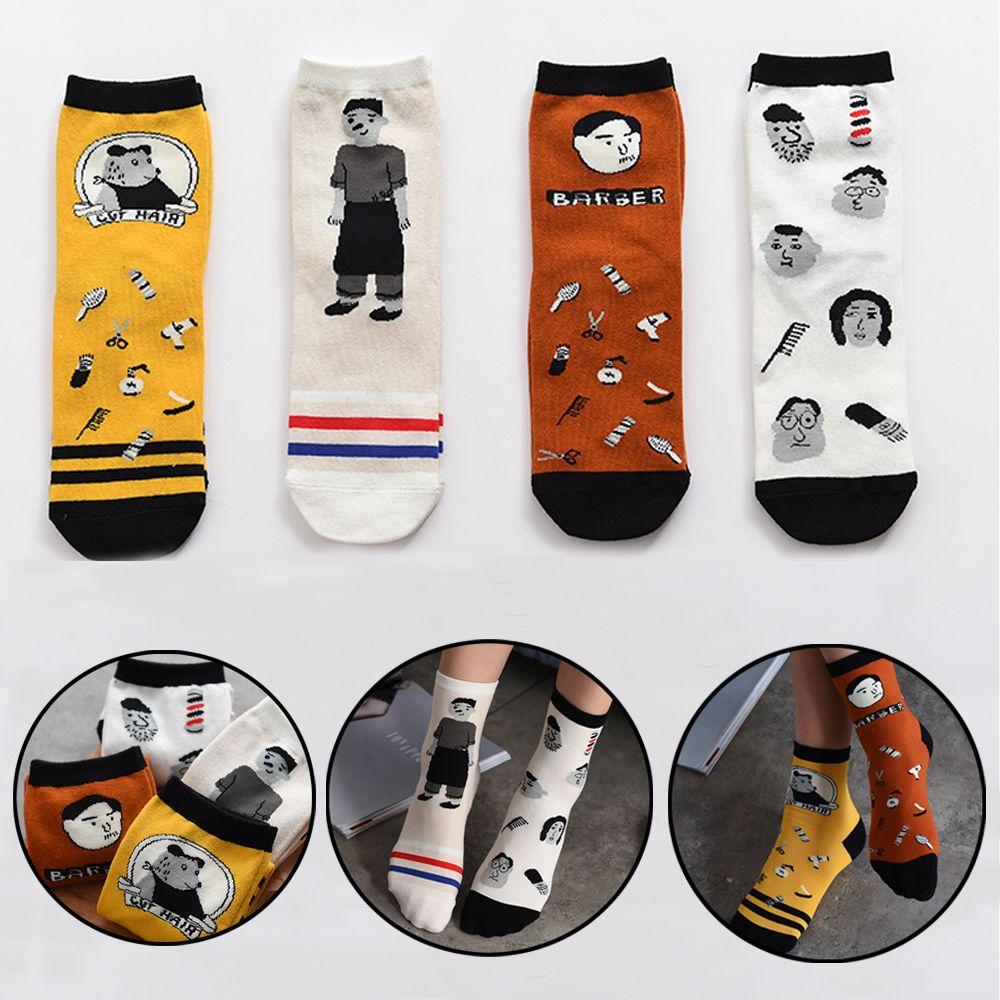 

1 пара забавных женщин / мужчин Дизайн Искусство Спорт Зимние Теплые Чулочно-носочные Хлопчатобумажные 3D Краски Носки