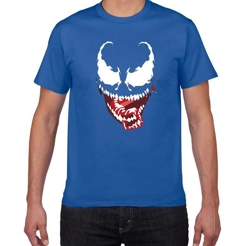 Premium Comic Venom Spider-man Men Short Sleeve T-shirt For Casual Cosplay Wear