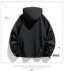 2024 Unisex Spring/Autumn Hooded Jacket - Loose Fit, Mountain-Inspired Windbreaker, Couple Style