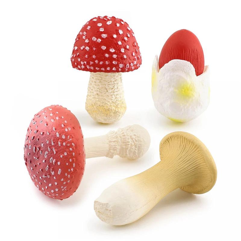 Mini Fairy Garden Miniatures Mushroom Garden Decoration Resin Mushroom Craft Miniature Artificial Bonsai Small Ornament