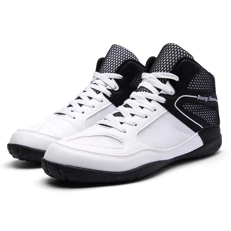 

Кроссовки для фитнеса в помещении, размер 39-46, профессиональные боксерские туфли, сетчатые, дышащие, боксерские, борцовские, спортивные туфли 39