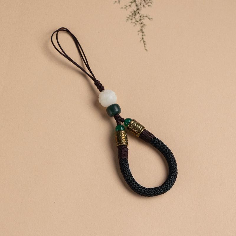 

Міцний протиударний ремінець для телефону з підвіскою у вигляді лотоса Бодхі, кільцем для пальця та USB-флешкою - Універсальний для чоловіків та жінок