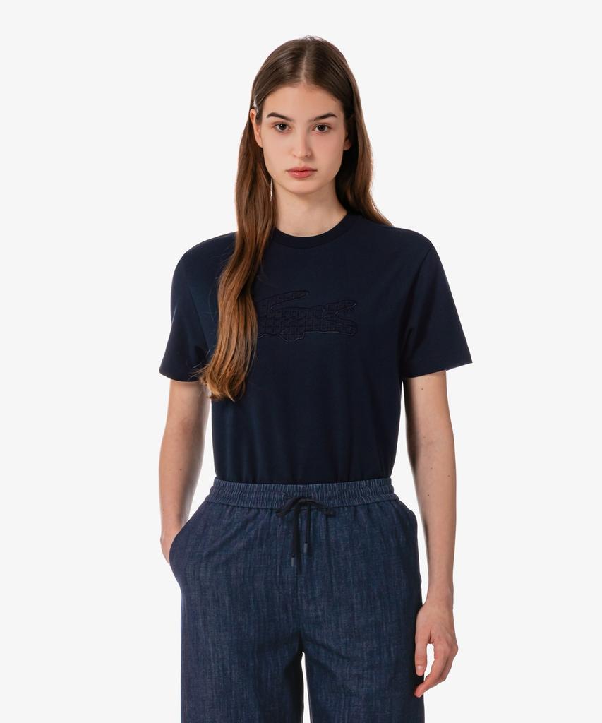 LACOSTE Women'S Lace Croc T-Shirt Tf600E-56G 166