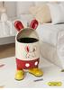 Adorable Rabbit Flip-Top Trash Can with Lid for Kids - Large Capacity for Home, Bedroom, or Bathroom.