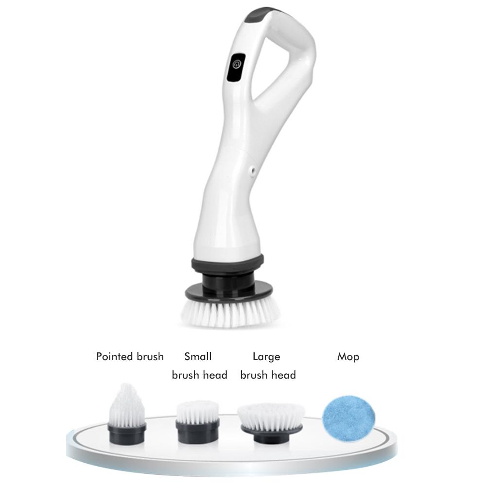 Electric Spin Scrubber 360 Degree Rotating Cordless Power Brush Floor Scrubber Charging Shower
