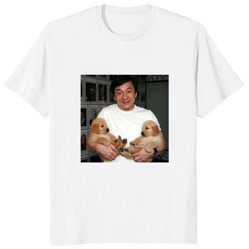 Heißer Verkauf Jackie Chan Film Fans T-Shirt Humor Grafik Gedruckt Welt Superstar T-Shirt Streetwear Hipster Lässig Weich Unisex Kleidung