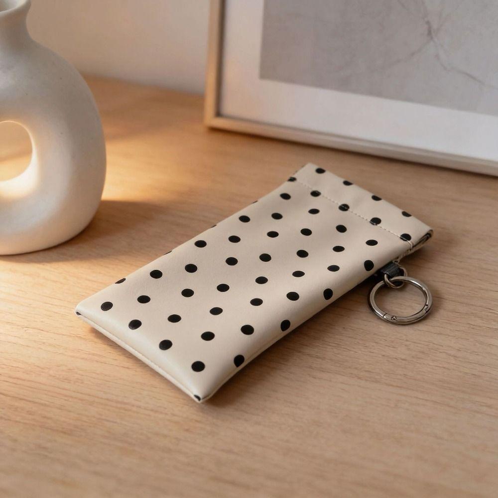 Tragbare Feder-Selbstschluss-Brillentasche Leder-Brillenaufbewahrungstasche Brillenetui Schutzhülle