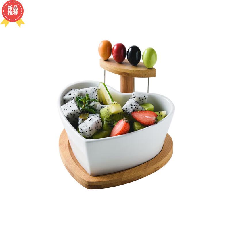 Creative Ceramic Salad Bowl and Fruit Plate Set