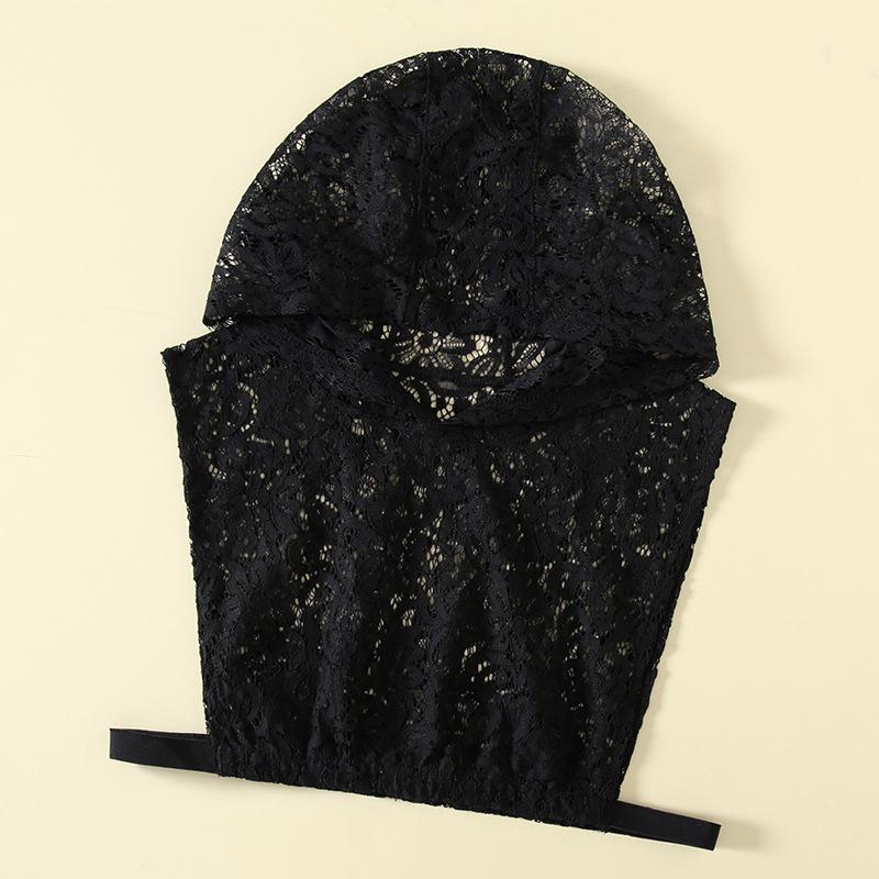 

Белый кружевной универсальный женский свитер с искусственным воротником и шляпой, модная ажурная рубашка с декоративным воротником