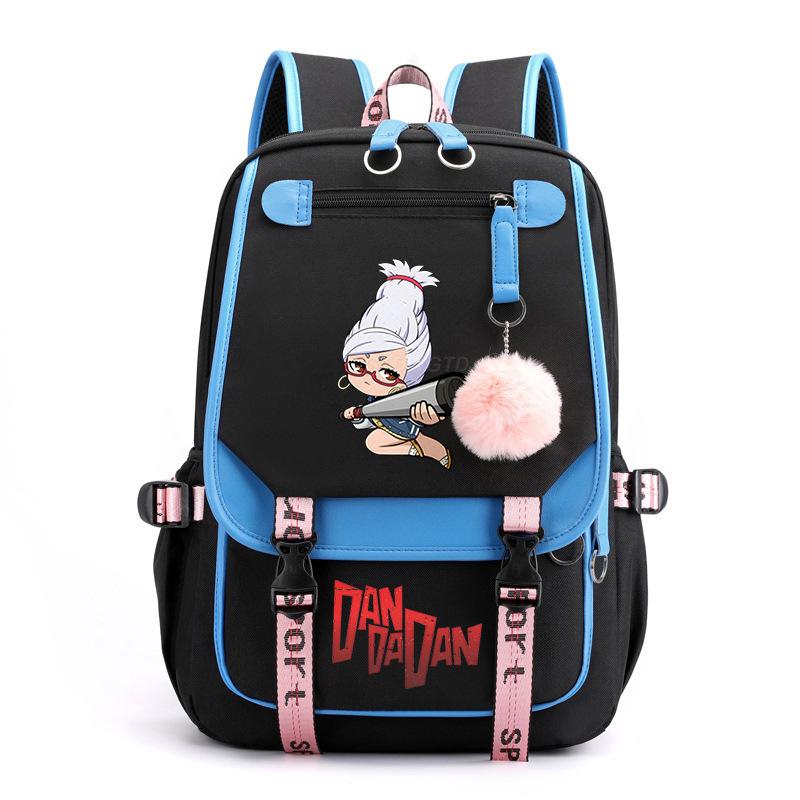 The New Dandadan Bold Party Surrounding Printing Trend Junior High School Students Large-capacity Leisure Schoolbag