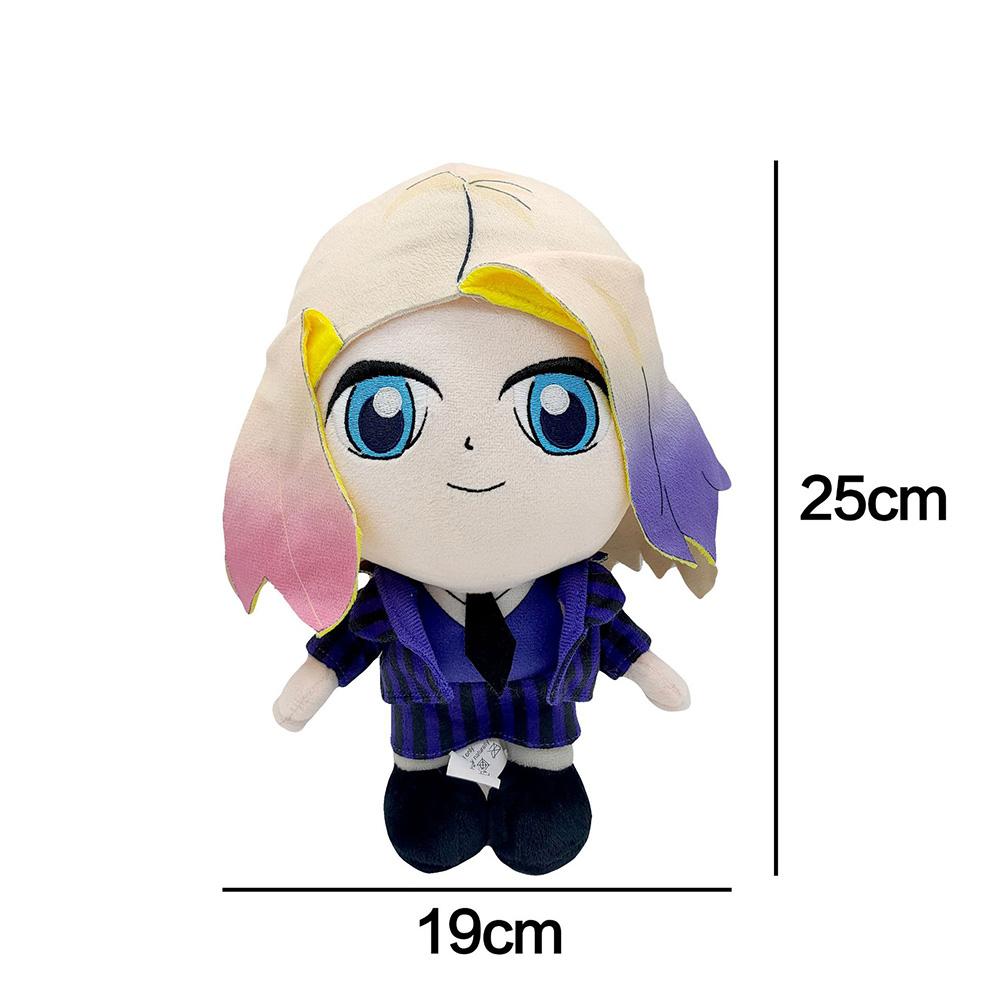 25cm Wednesday Plüschtiere Kawaii TV-Serie 2023 Niedliche Weiche Kuscheltier-Cartoon-Puppen Für Kindergeburtstag Geburtstagsgeschenk