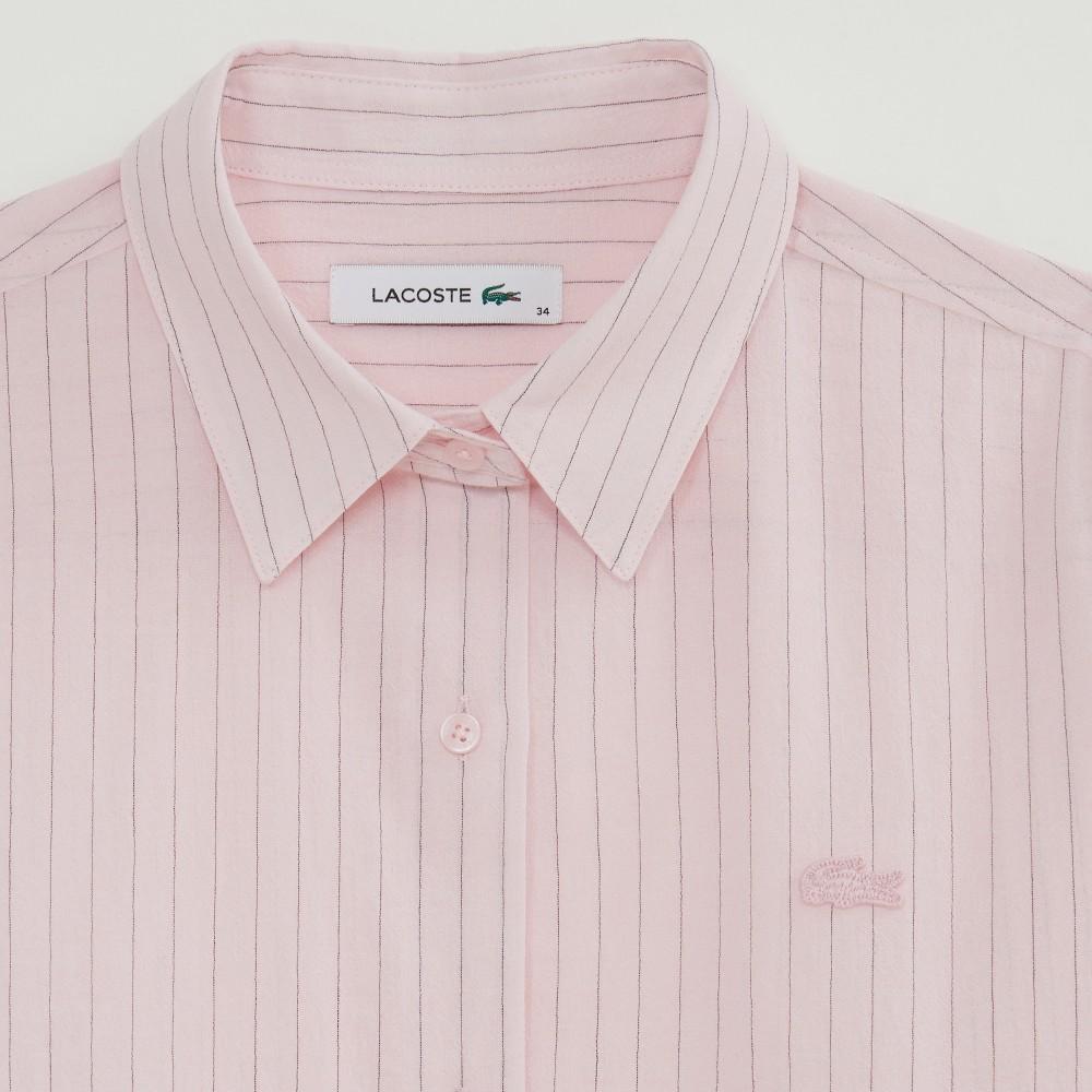 Lacoste Women's Sheer Cotton Stripe Shirt CF871E-56GADY