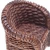 Detailed Resin Wicker Dining Set For Miniature Displays Pretend Playset Craftsmanship Ideal For Dollhouses