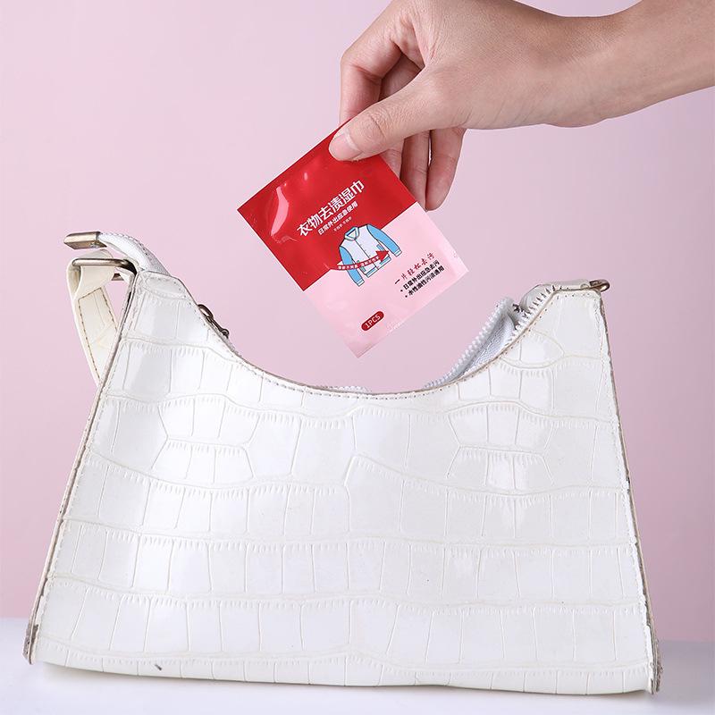 Stain-Removing Wipes: Oil & Dirt Clean | Hand-Free | Individual Packs | Portable