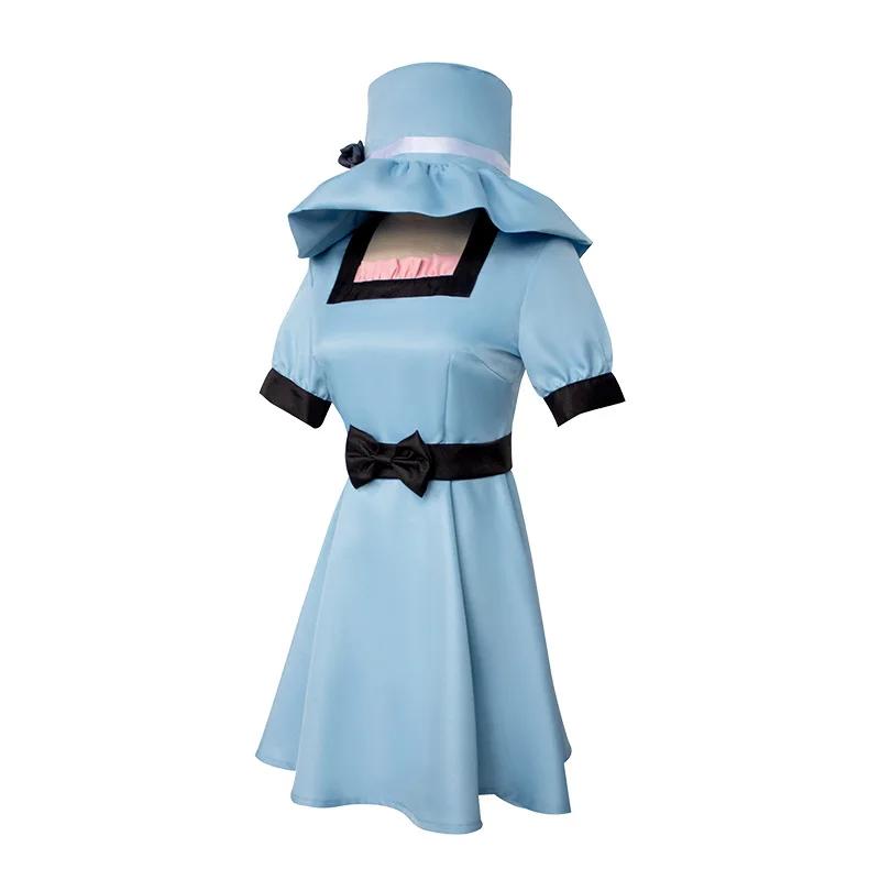 Spel AnimeSteins Gate Shiina Mayuri bont s, Cosplay Kostuum, Py Speel bont ses, Hoed, Blauwe Feestkleding, Halloween S beige