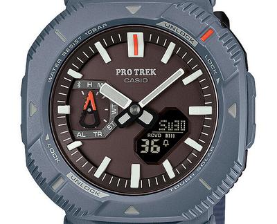 Casio Pro Trek PRJ-B001B-2JF Hiker Line – Saulės energija maitinamas „Bluetooth“ laikrodis su biomasės dervos apyranke